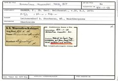 Karteikarte zum Belegmaterial von Verneulina muensteri Reuss, 1854